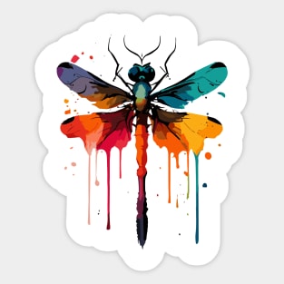 Colorful Dragonfly Sticker